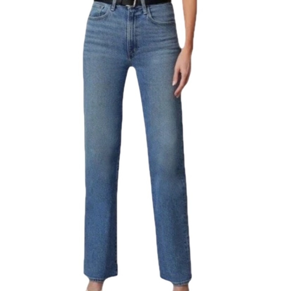 Joe's Denim Jeans‎ Women's 10 30 High Rise Straight Leg Sandblasted Contrasted